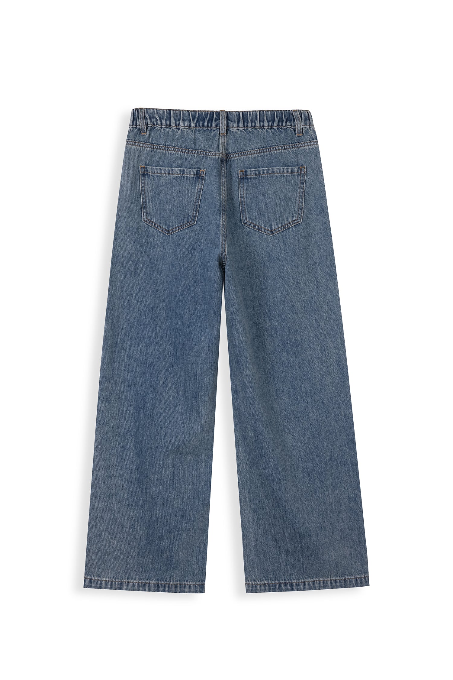 Wide Leg Dark Denim Jeans