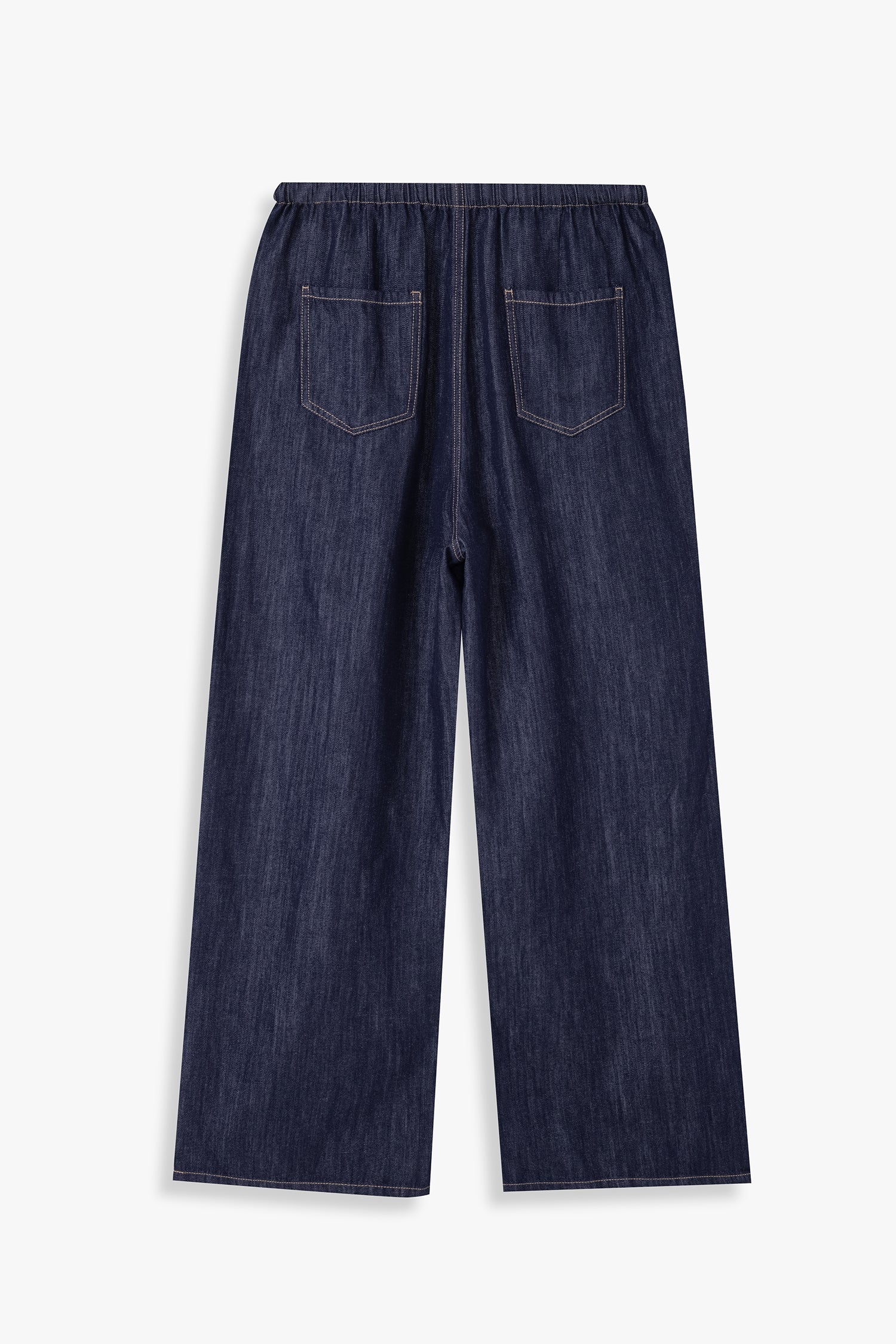 Drawstring Wide Leg Jeans