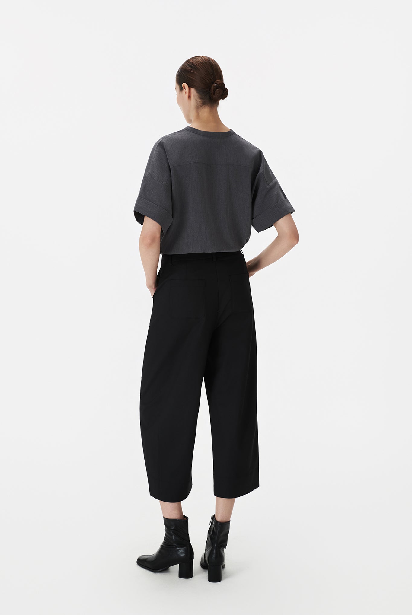 Fitted Straight Pants