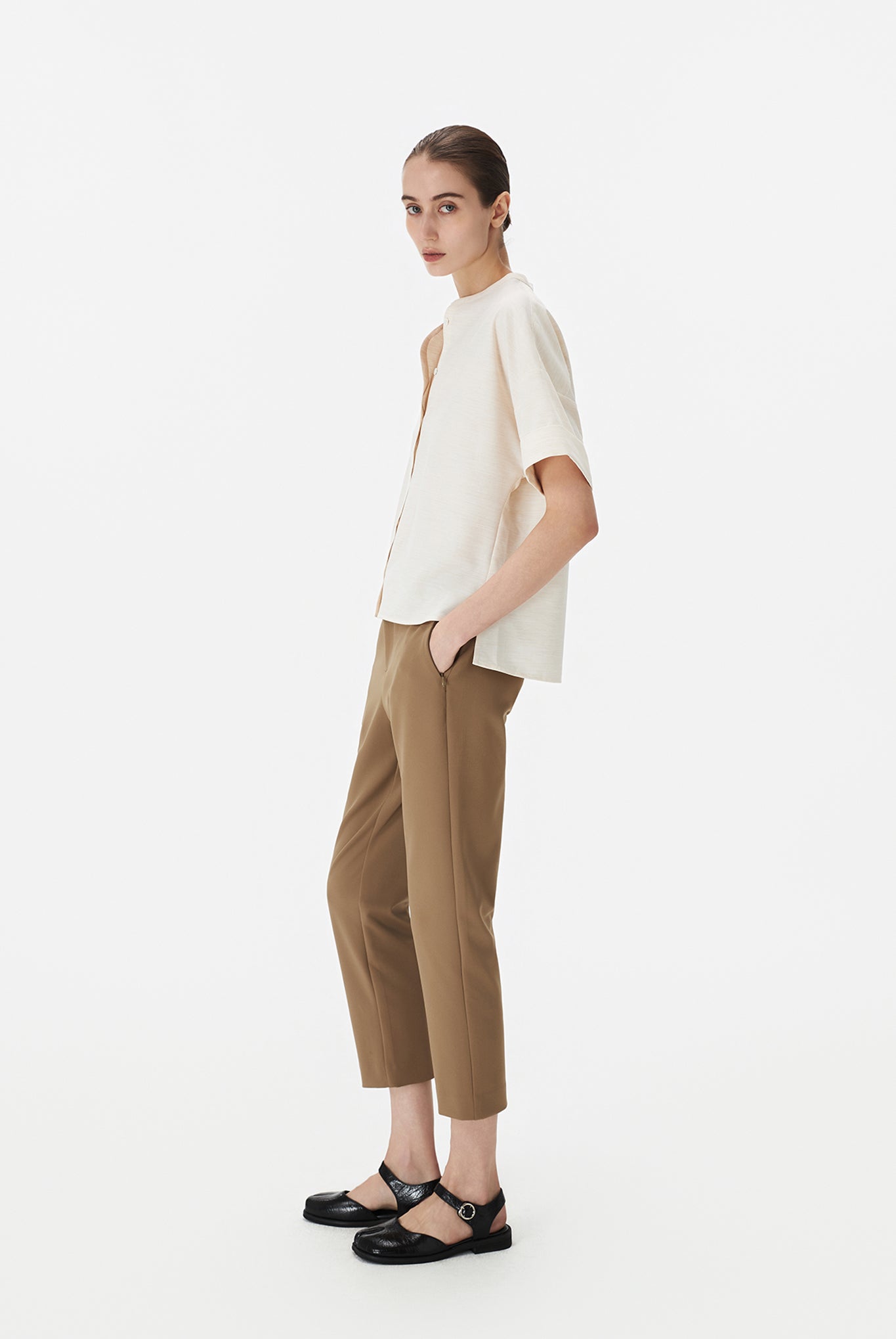 Fitted Straight Pants