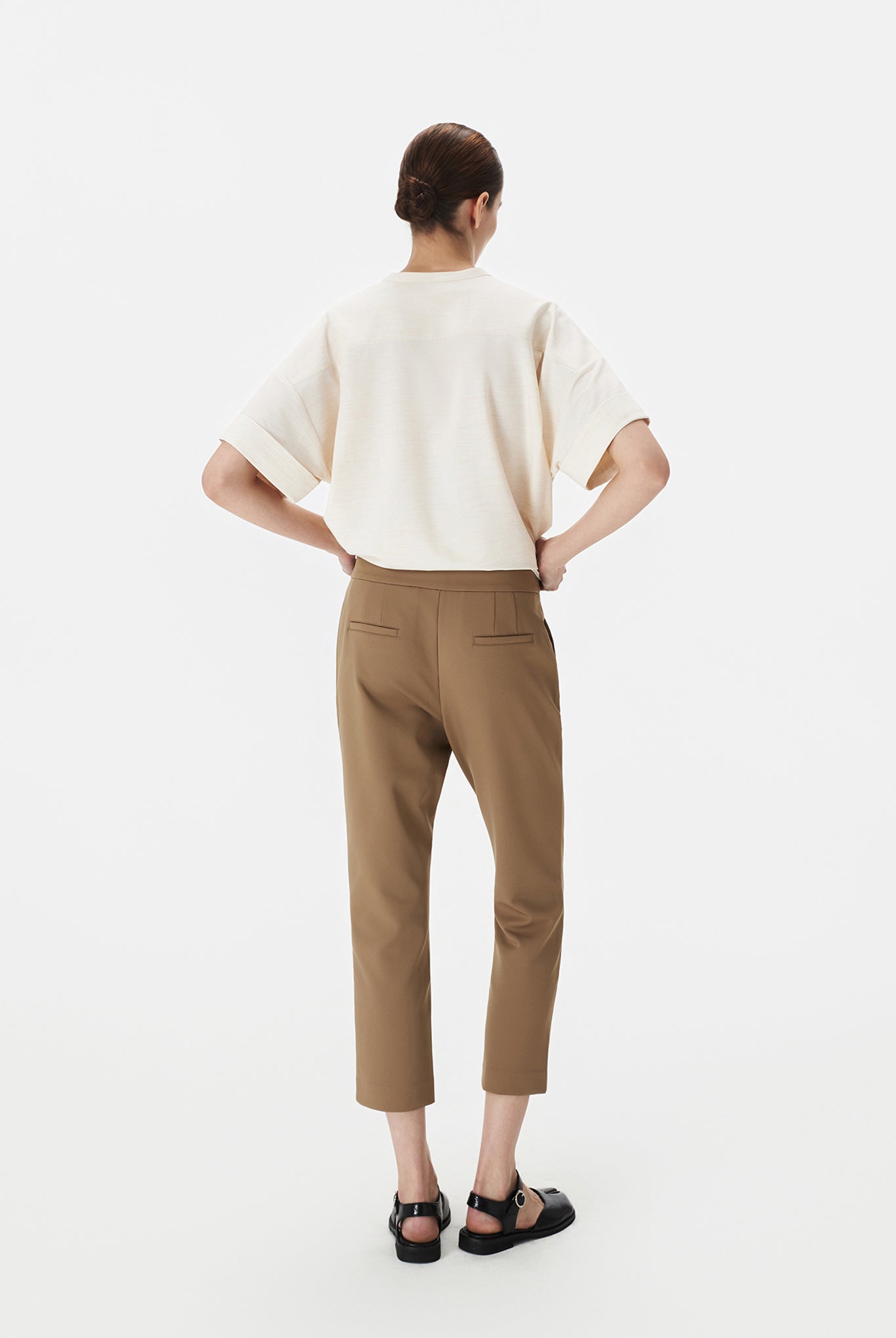 Fitted Straight Pants