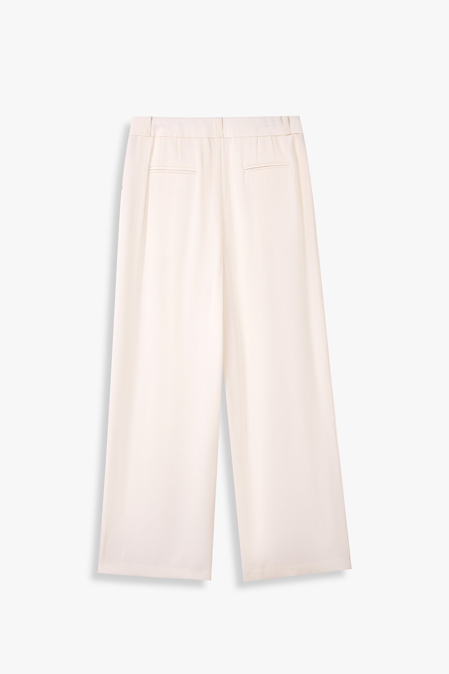 Pleated Wide-Leg Trousers