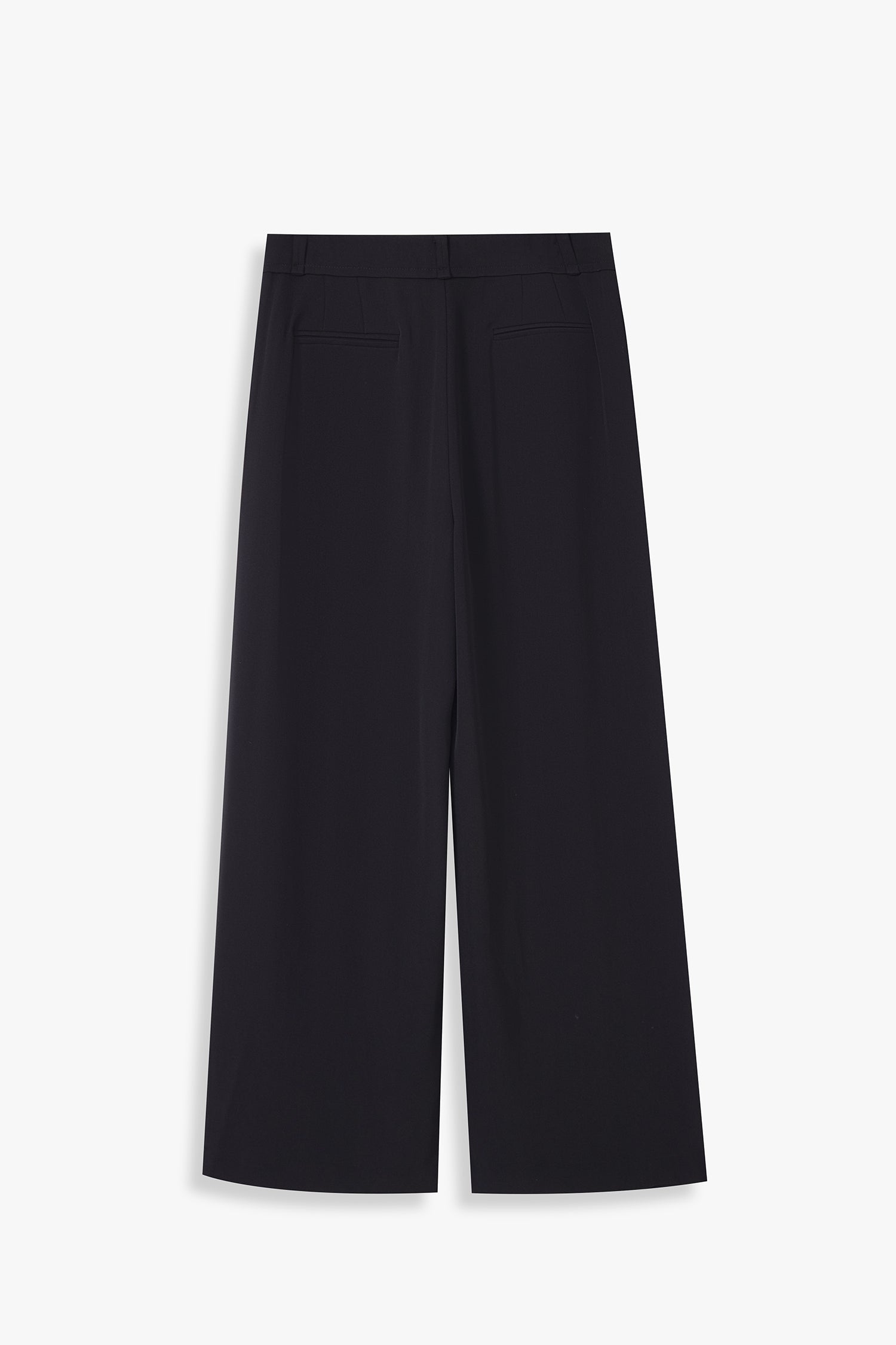 Pleated Wide-Leg Trousers