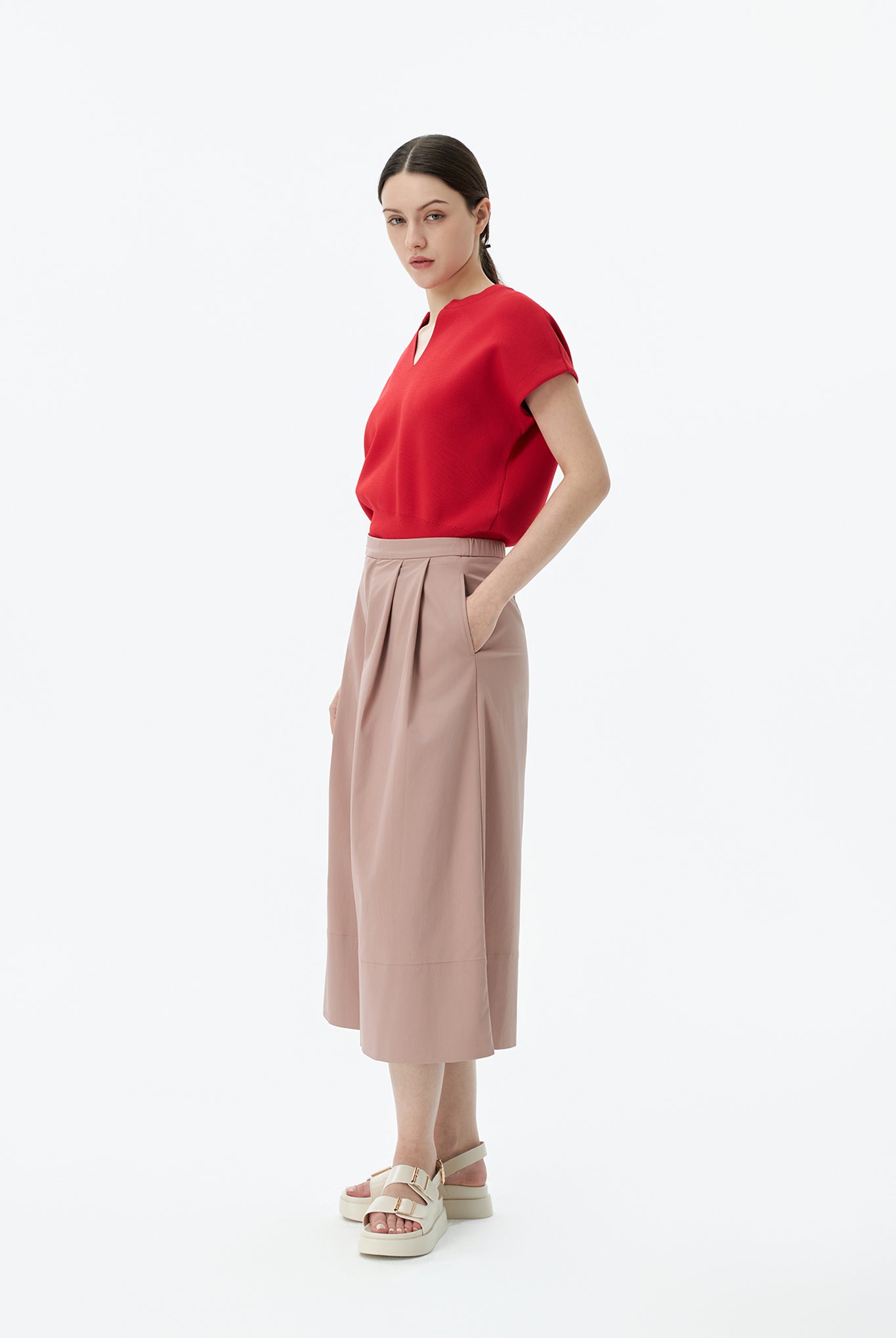 Viscose Wide-leg Pants