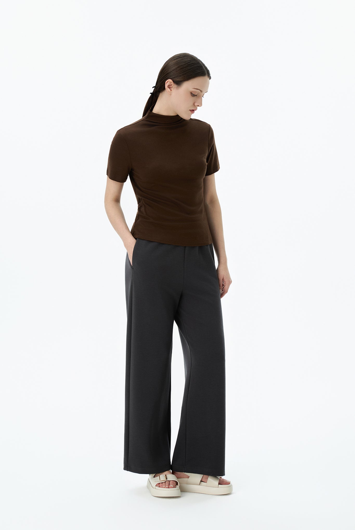 Wide Leg Jogger Pants