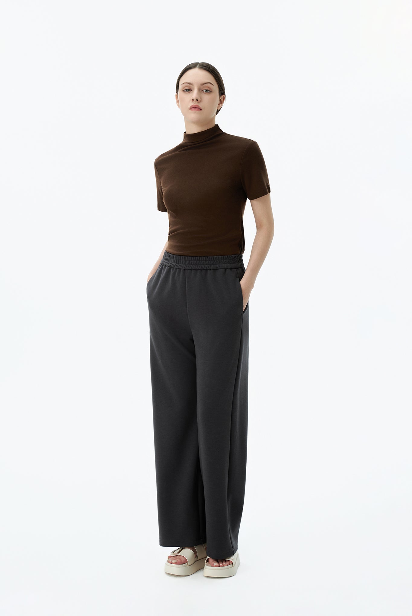 Wide Leg Jogger Pants