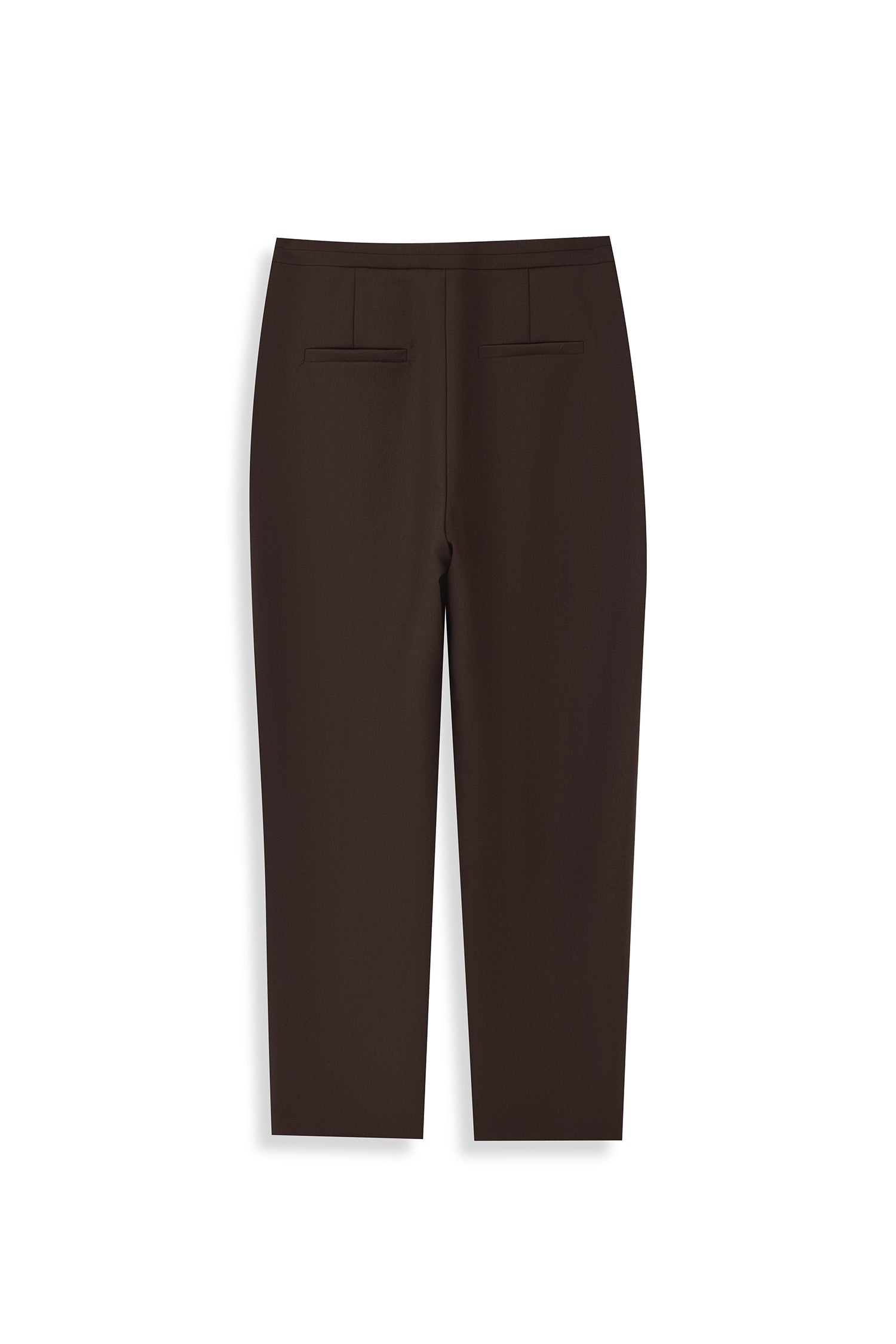Straight Pants with Pintucks