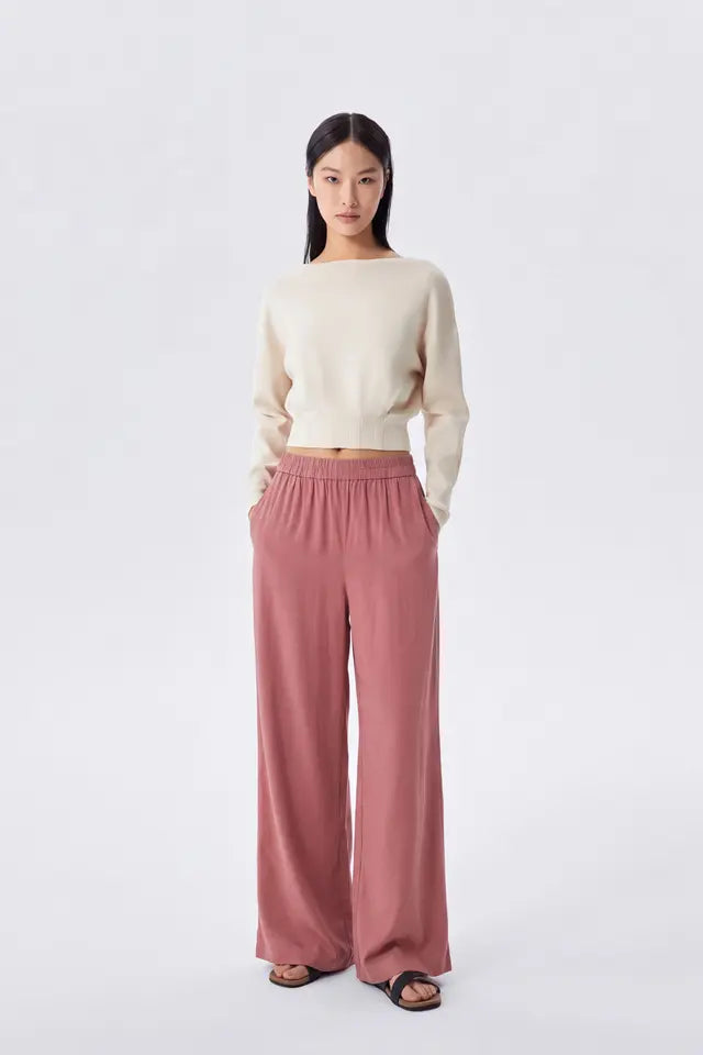 Misha Elasticated Waist Wide Leg Pants