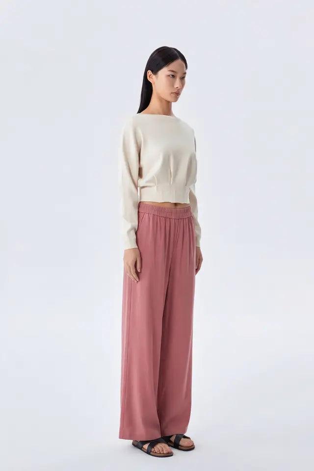 Misha Elasticated Waist Wide Leg Pants