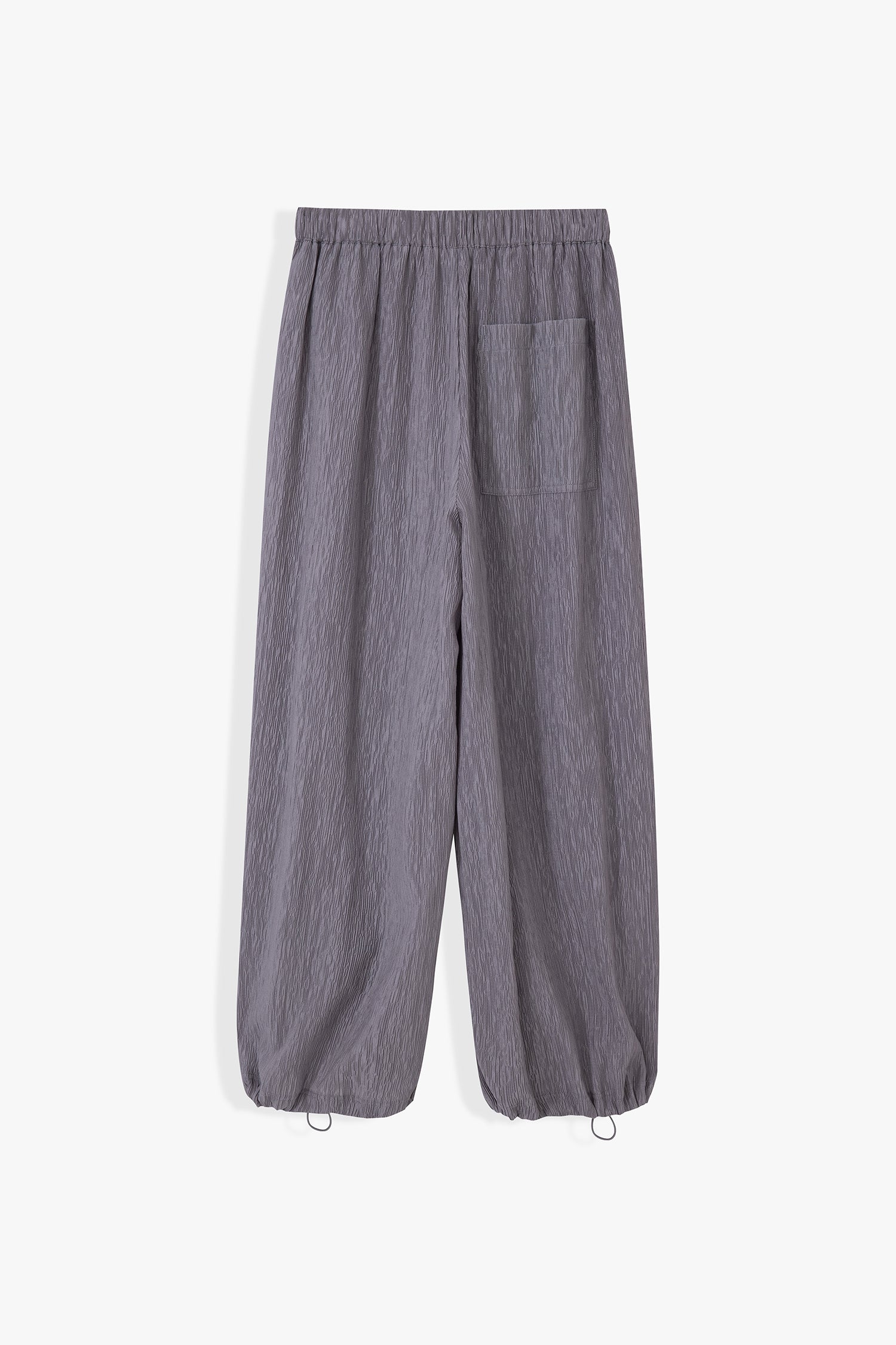 Miles Textured Elastic-Cuff Pants