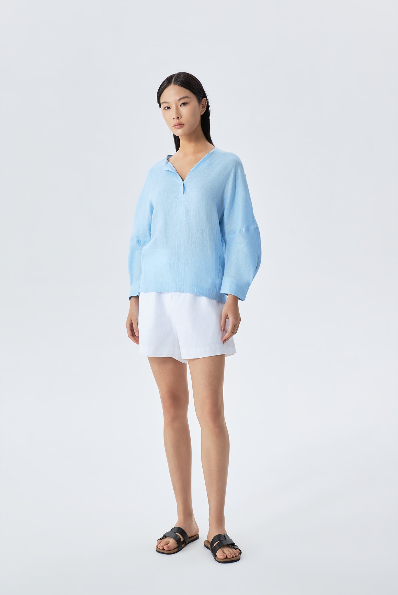 Tilly Elasticated Waist Linen Shorts