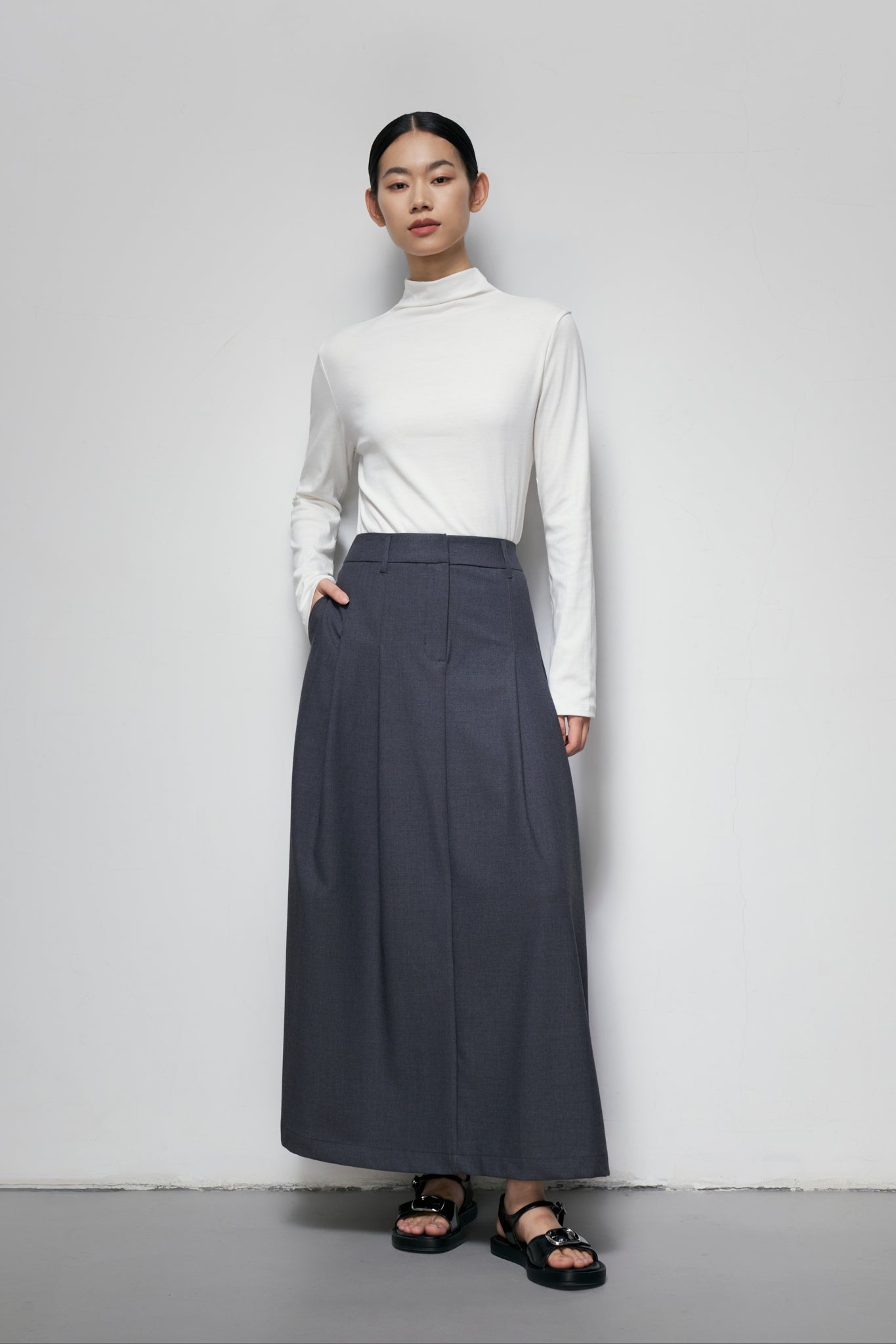 Tailored A-Line Skirt