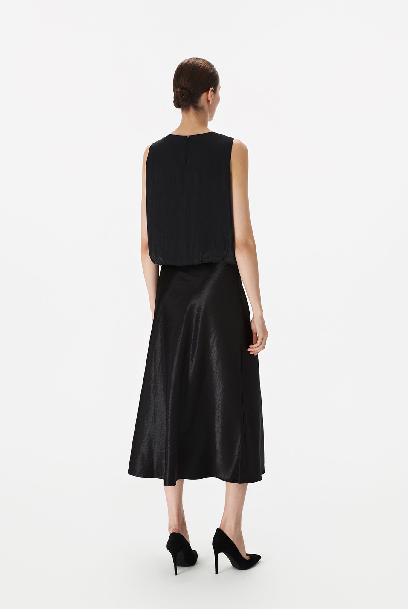 Bias Satin Skirt