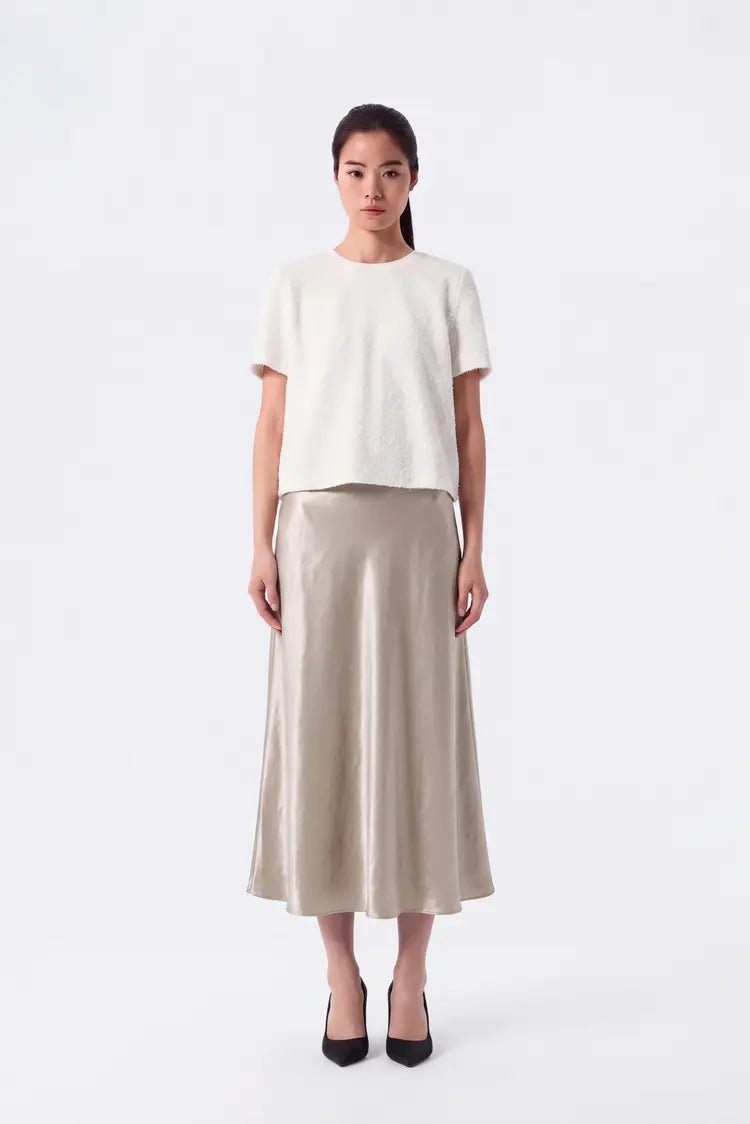 Bias Satin Skirt