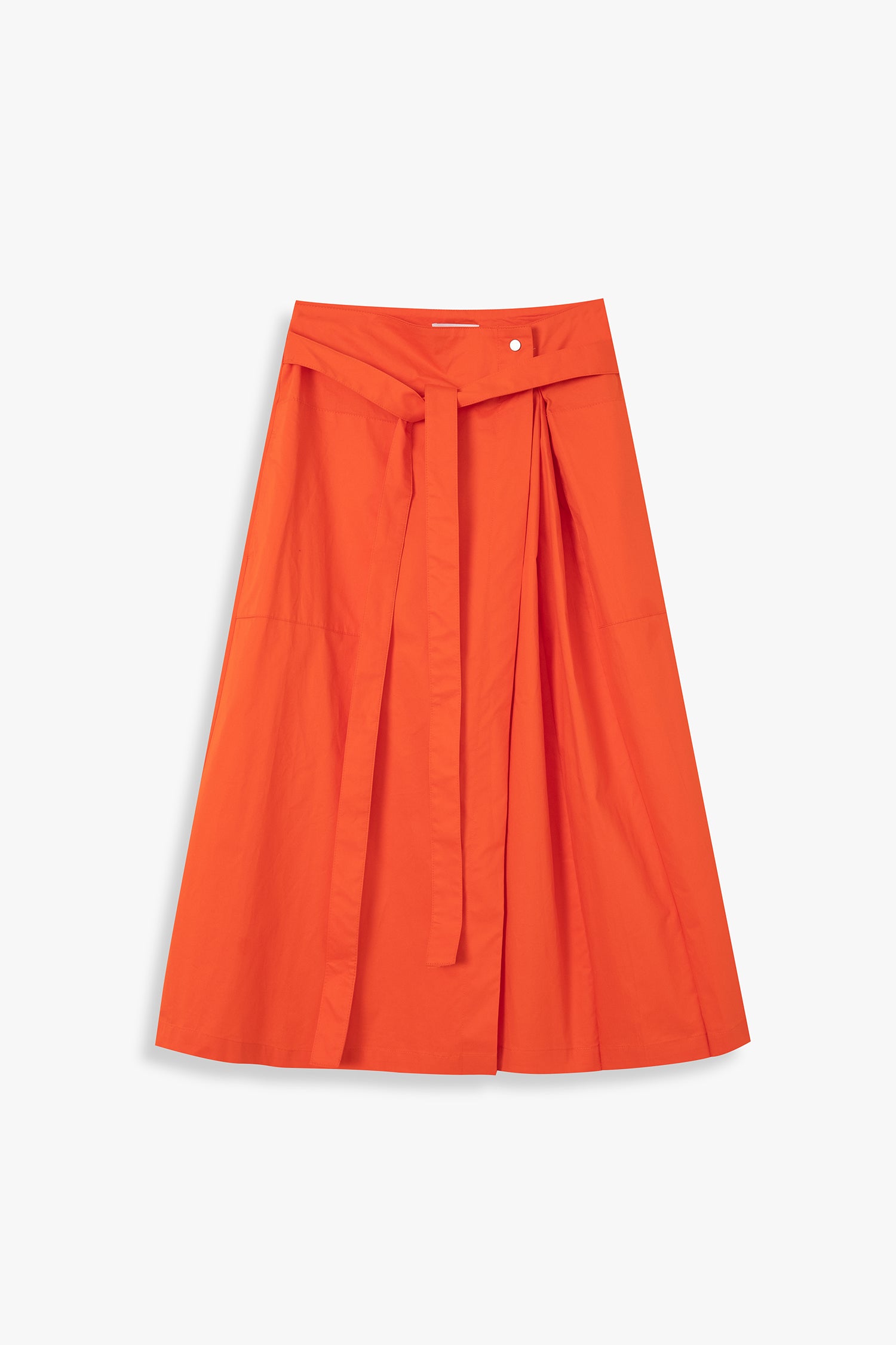 Asymmetric Pleated Skirt