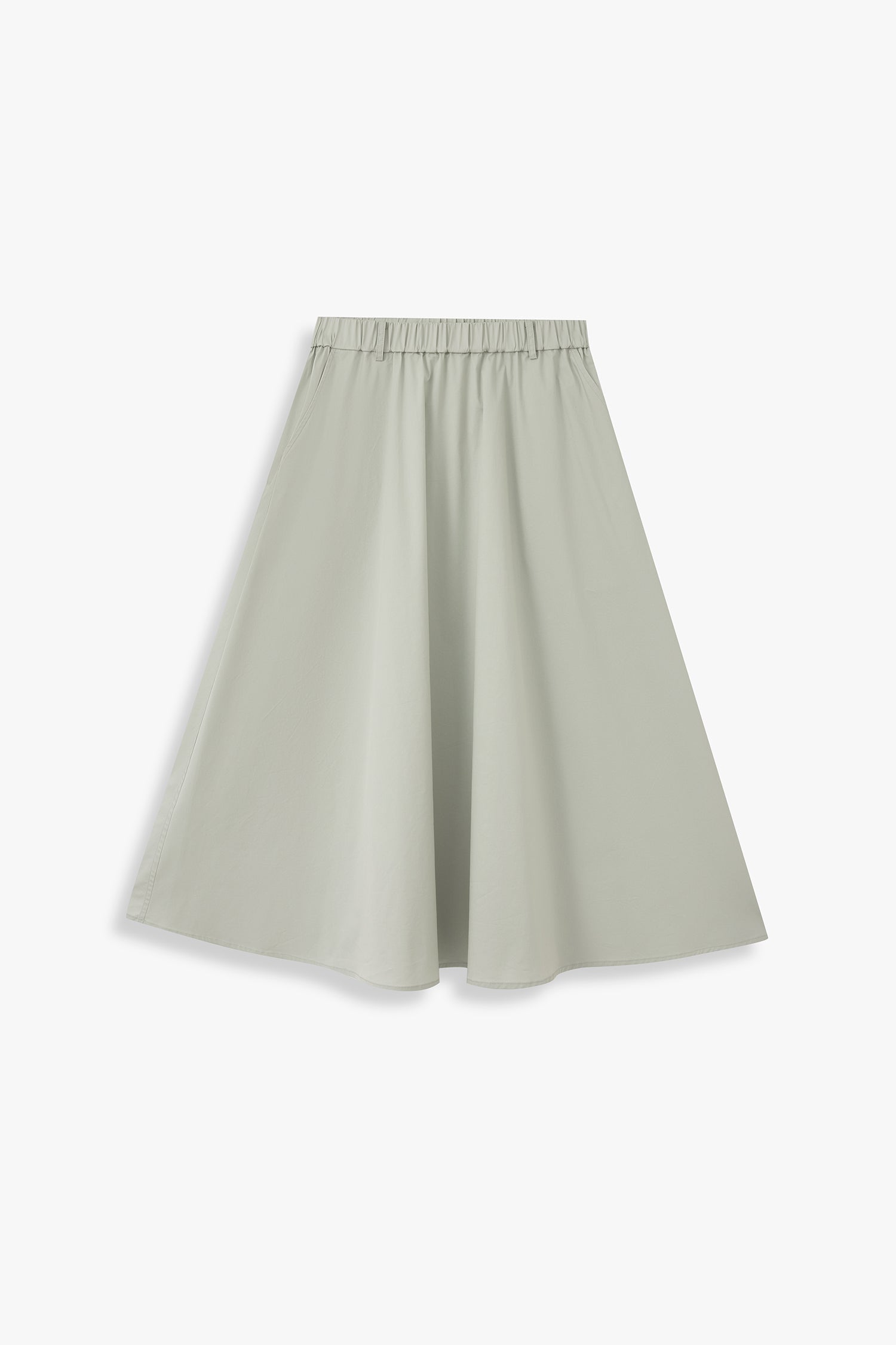A-line Elasticated Waist Skirt With Belt