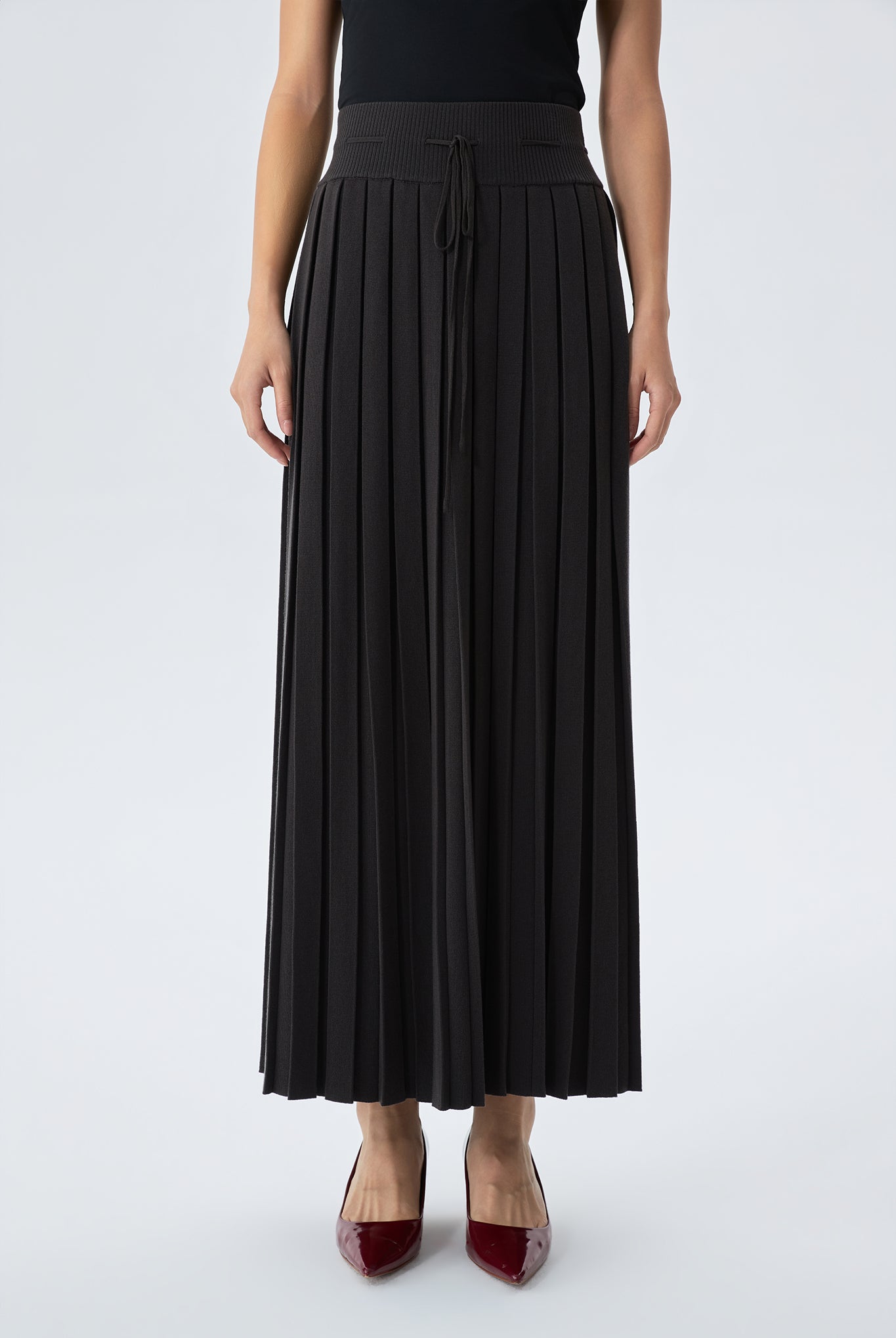 Pleated Midi Skirt