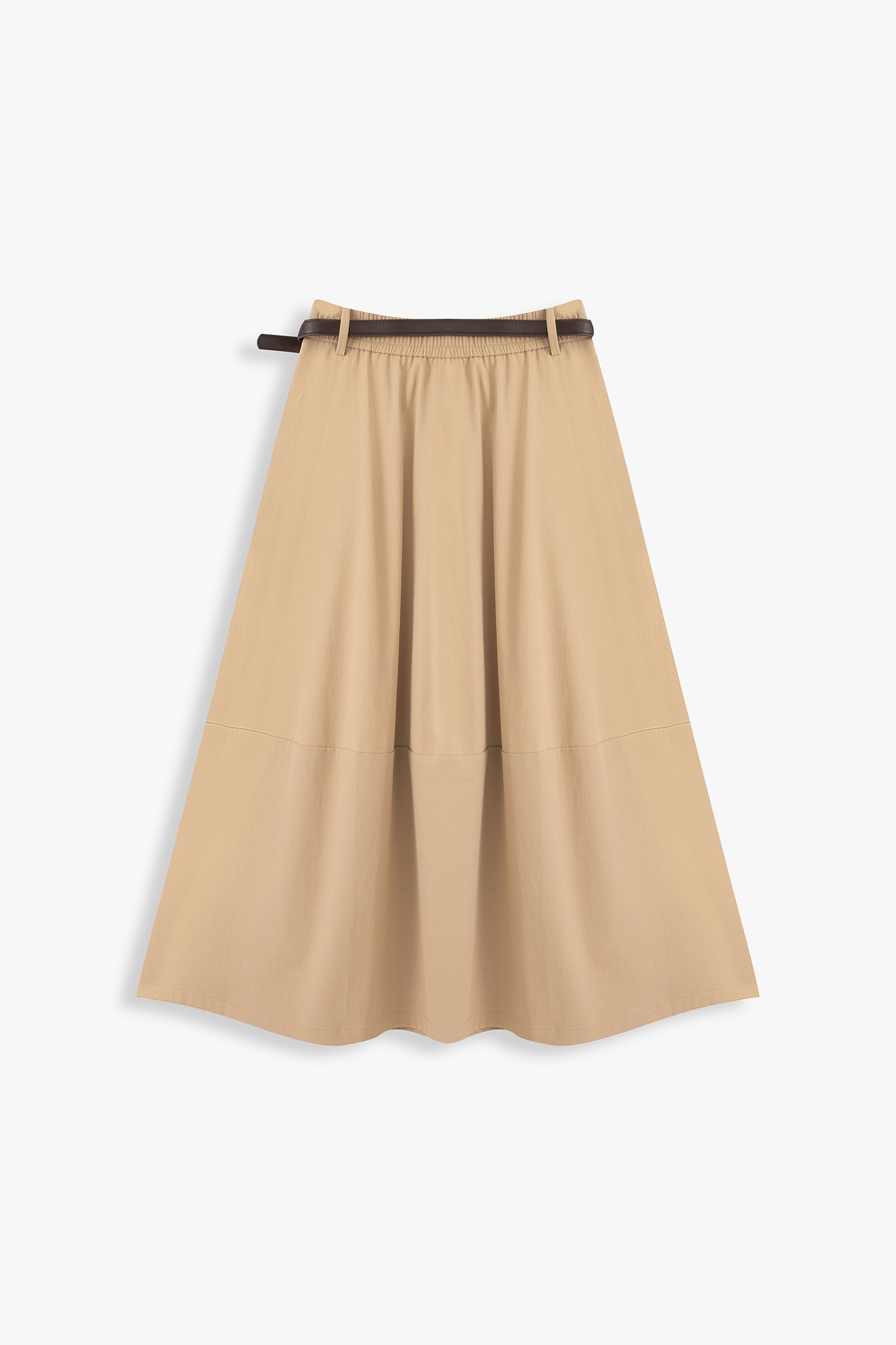Irene A-Line City Skirt With Belt