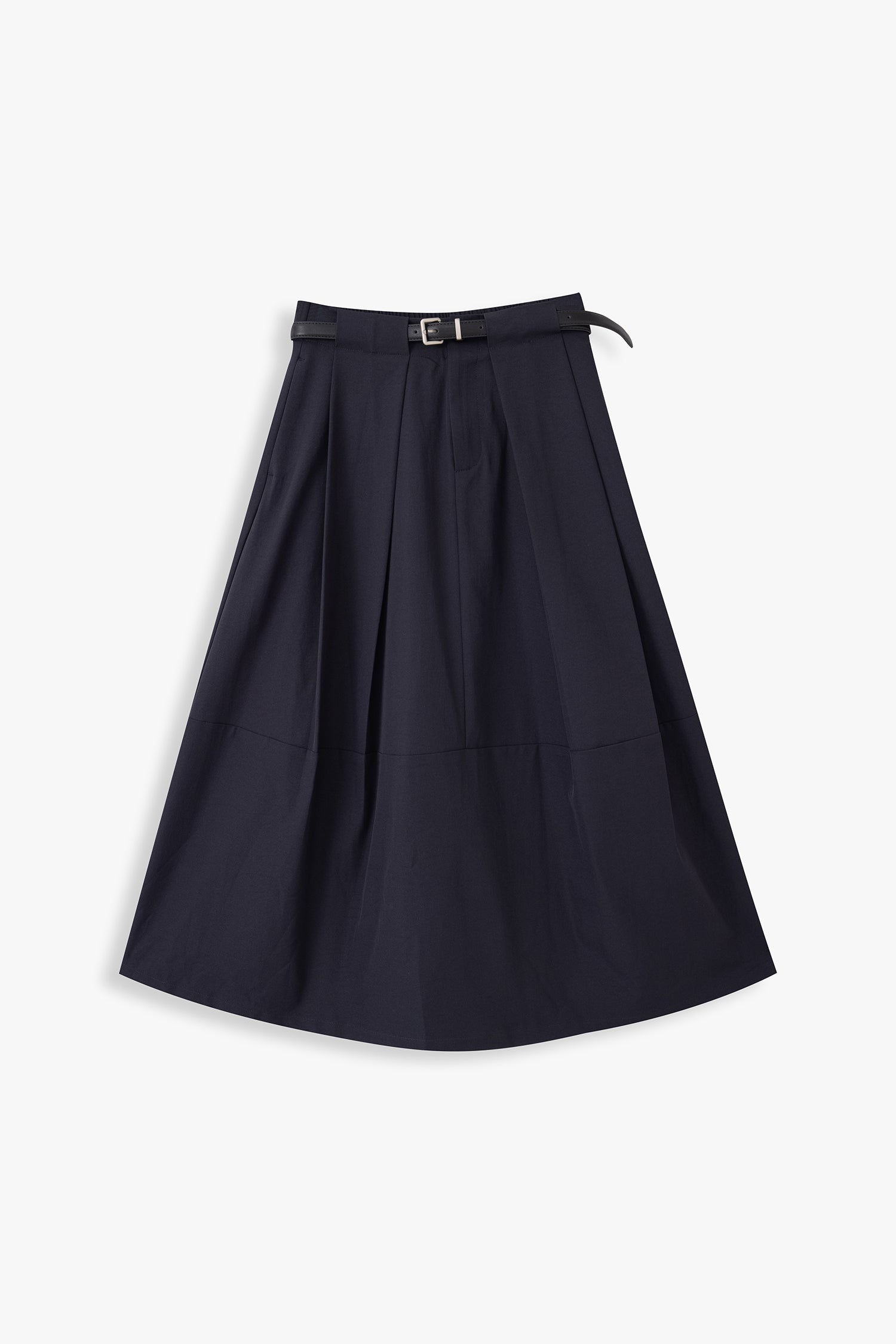Irene A-Line City Skirt With Belt