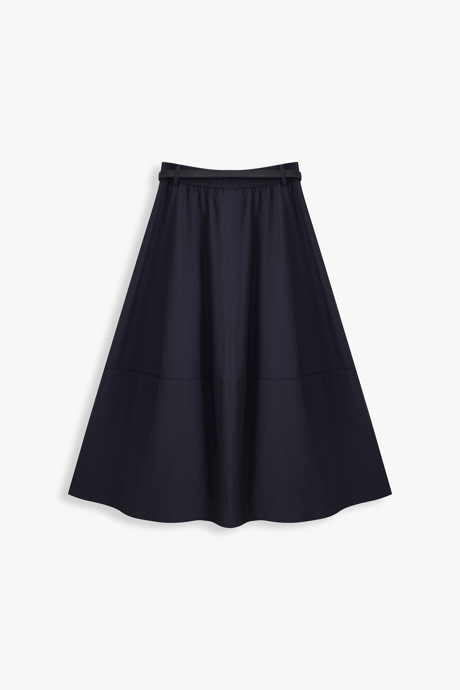 Irene A-Line City Skirt With Belt