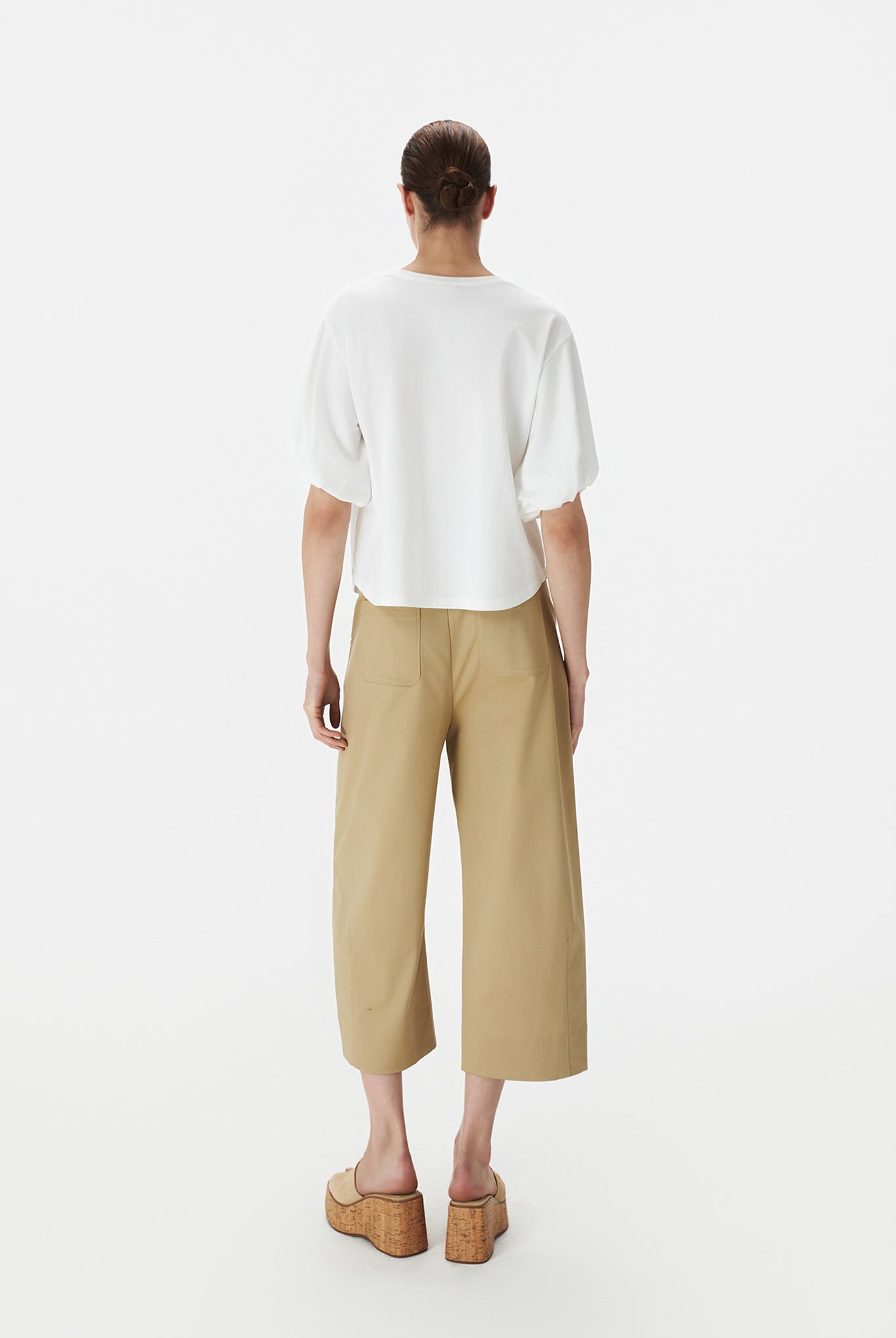 Balloon Sleeved Jersey Tee