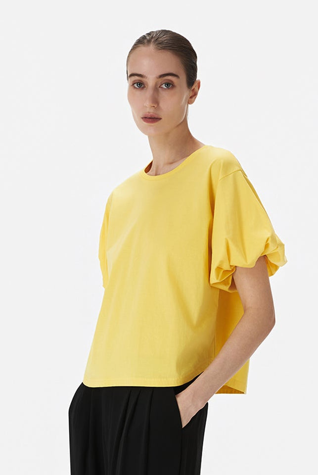 Balloon Sleeved Jersey Tee