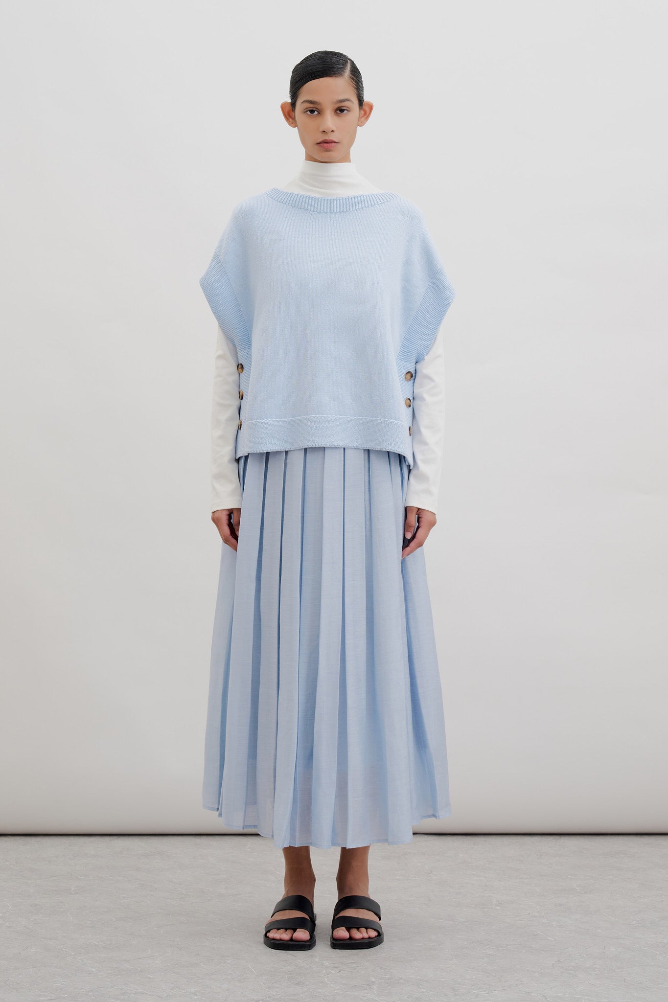 High-Neck Long Sleeve Top