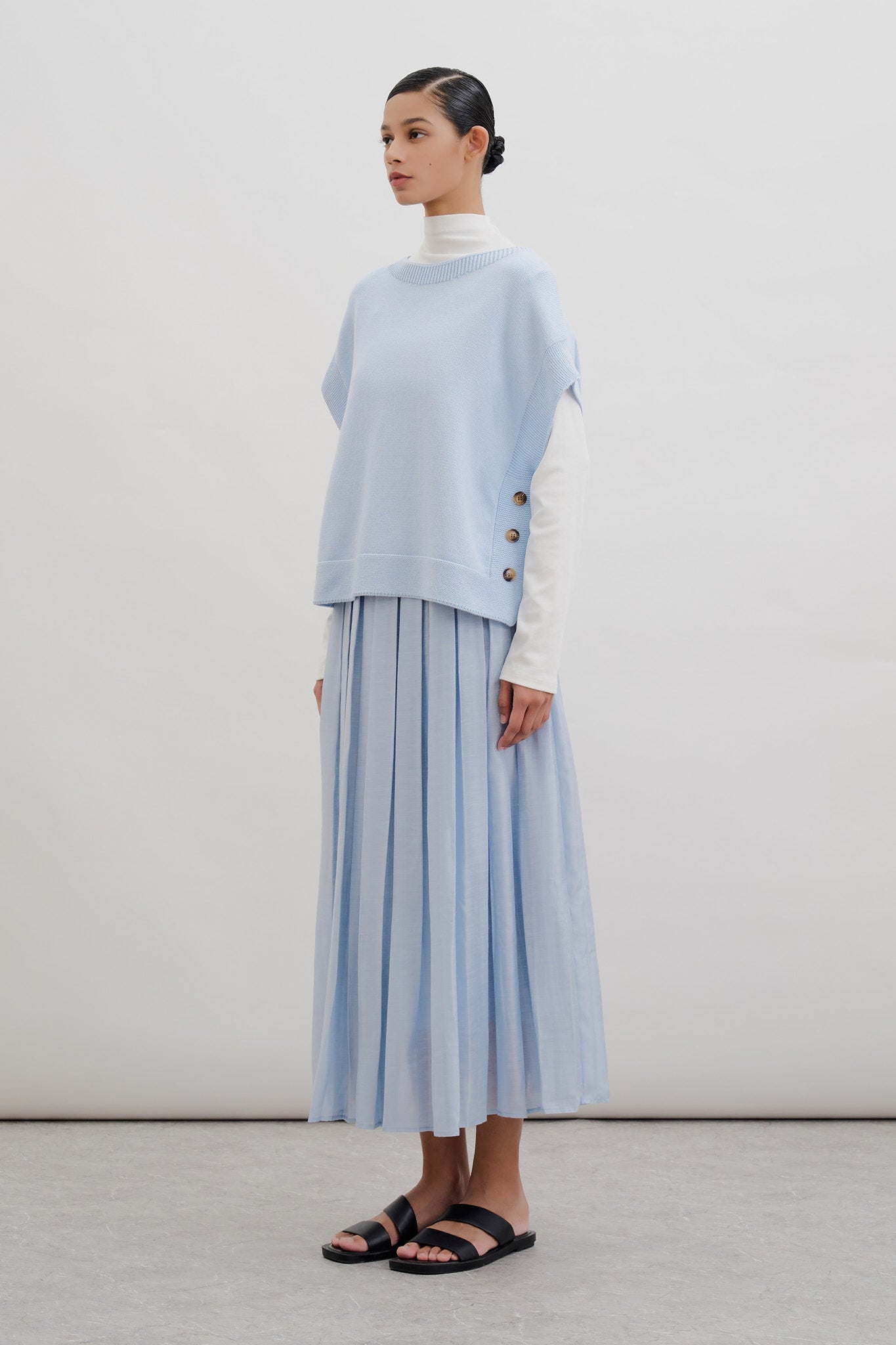 High-Neck Long Sleeve Top