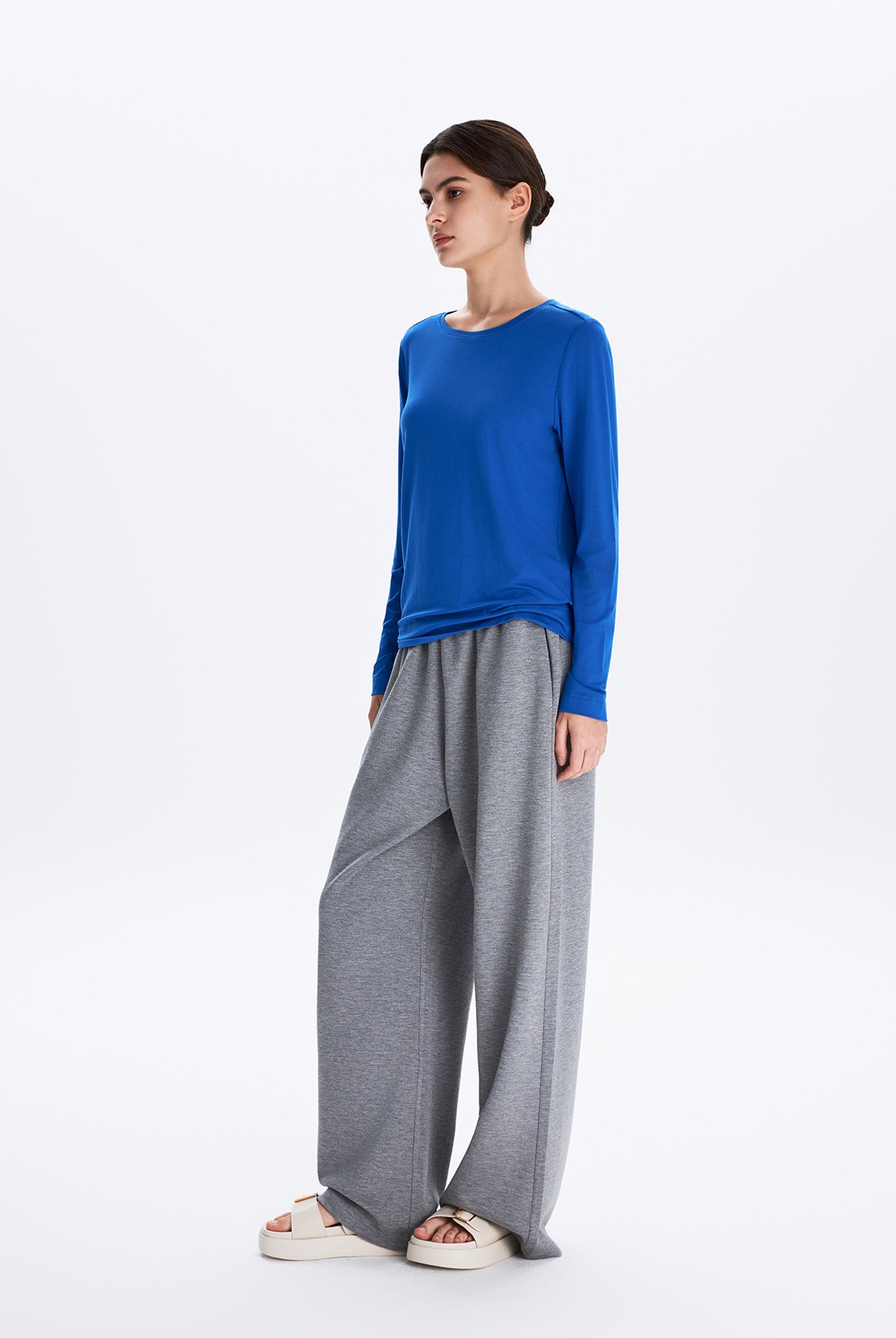 Crew Neck Long Sleeve T-Shirt