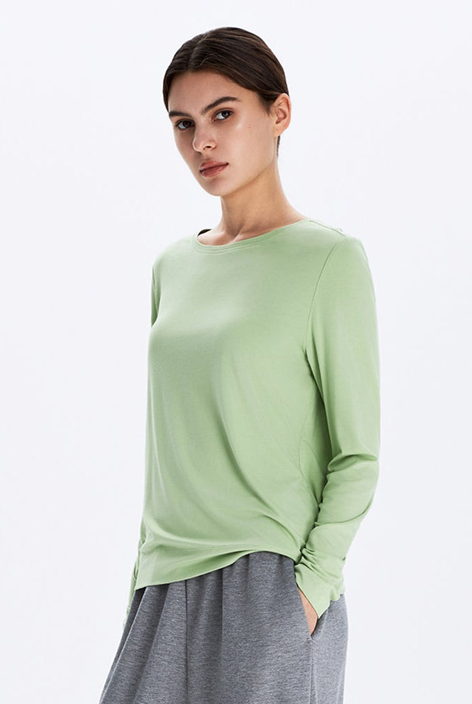 Crew Neck Long Sleeve T-Shirt