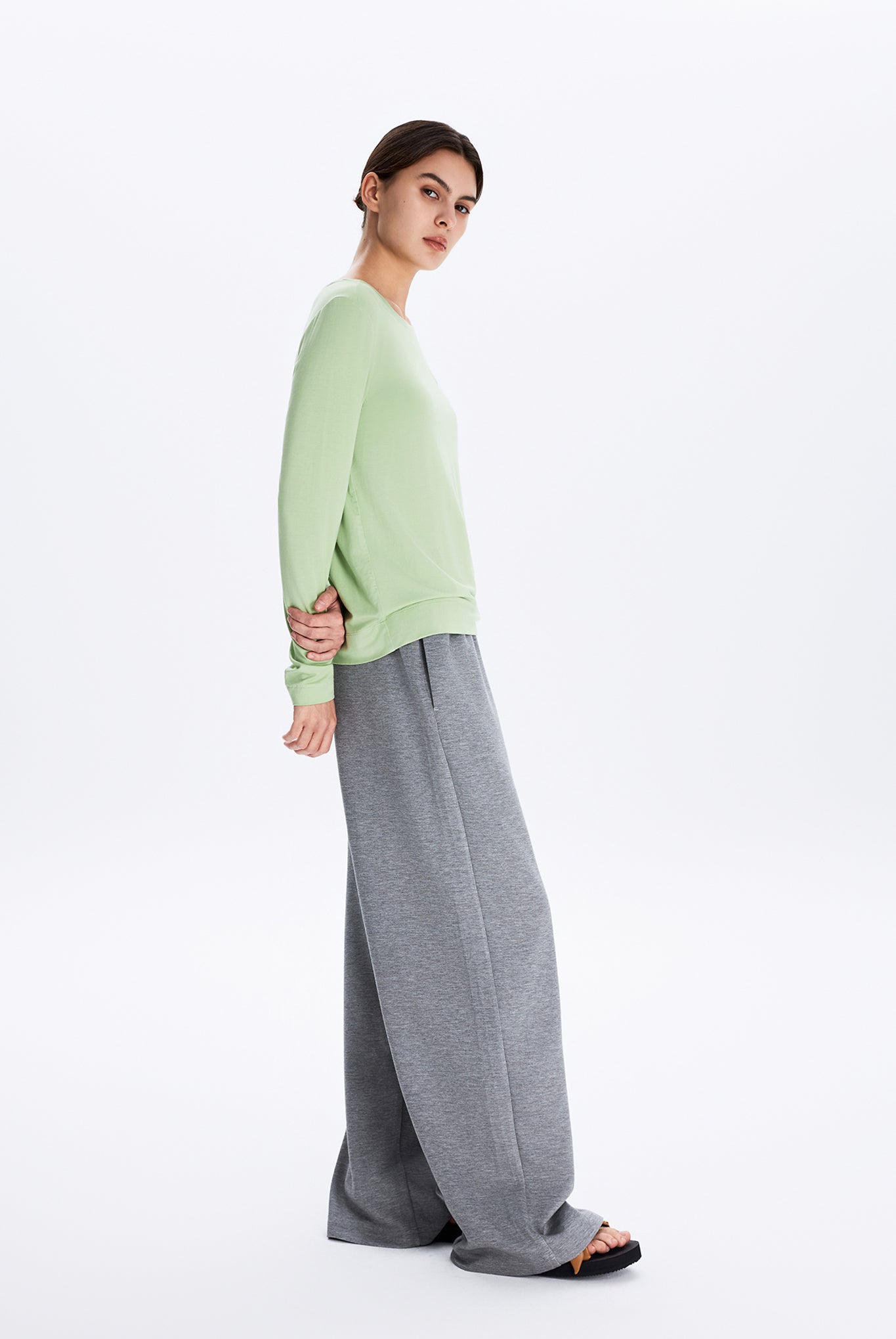 Crew Neck Long Sleeve T-Shirt