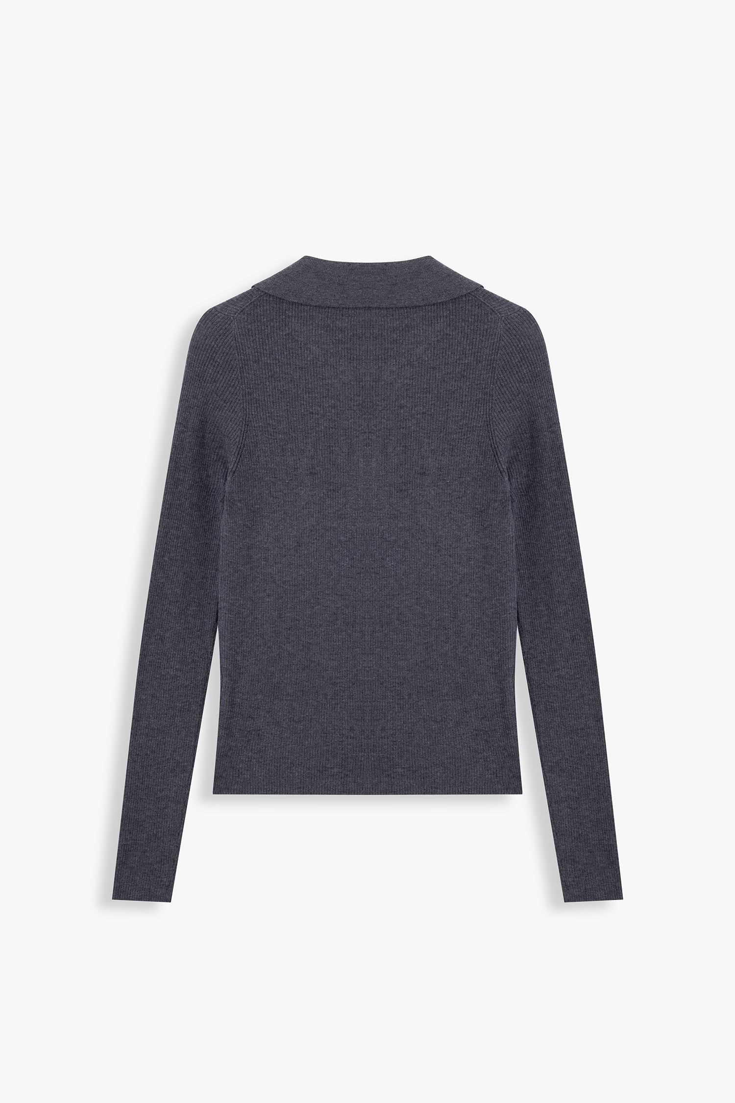Sarah Long Sleeve Polo Collar Top