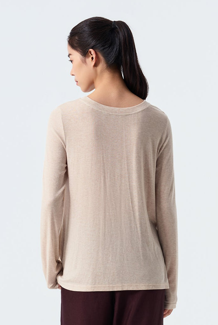 Lila Twist-Front Long Sleeve Top
