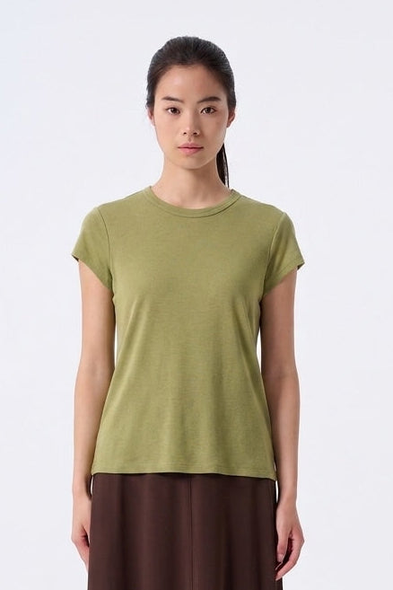 Nyla Lyocell Jersey Cap Sleeved Top