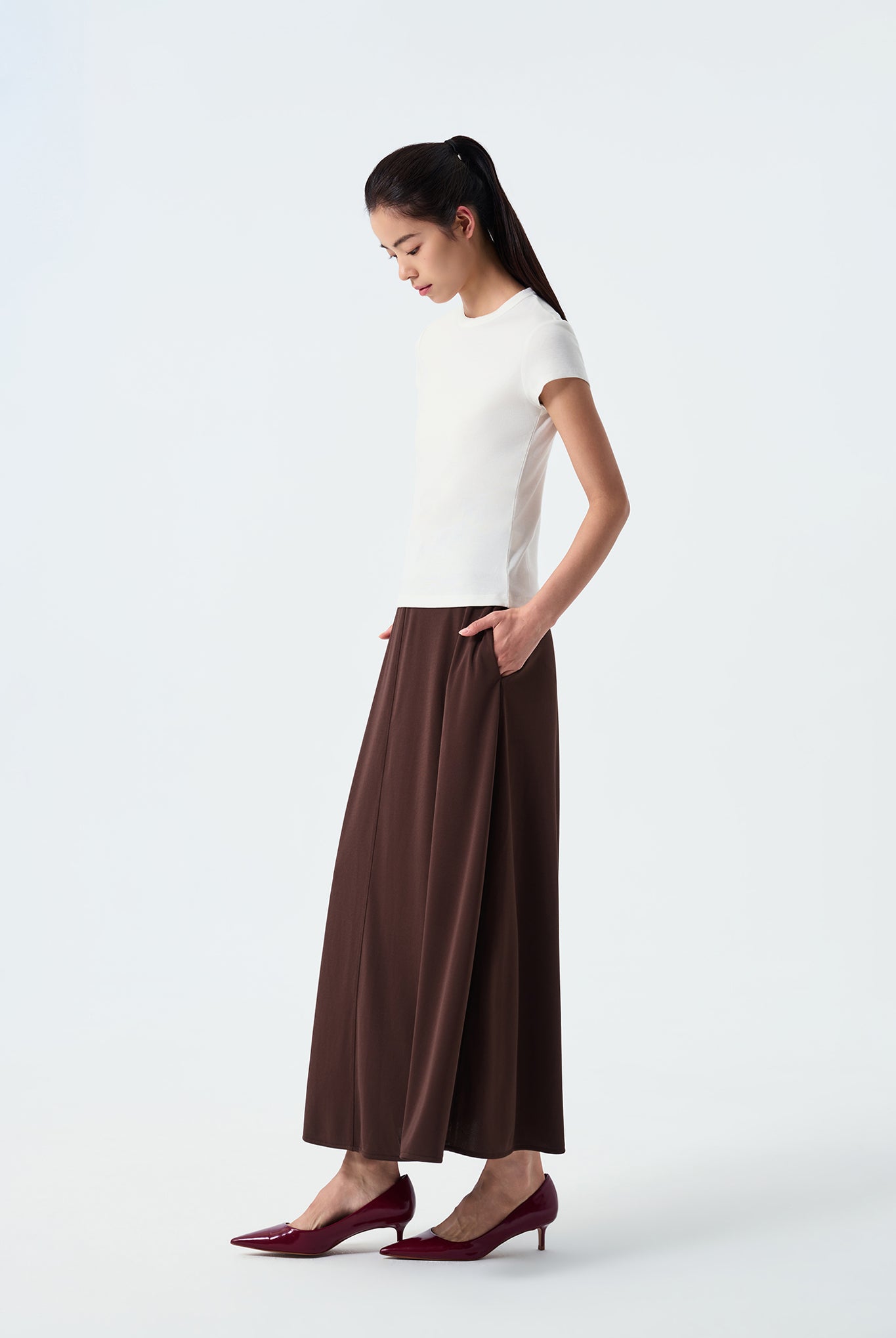 Nyla Lyocell Jersey Cap Sleeved Top