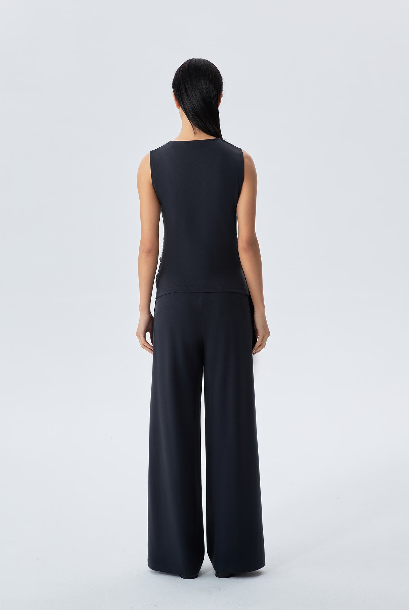 Eloise Jersey Self Belt Fitted Top
