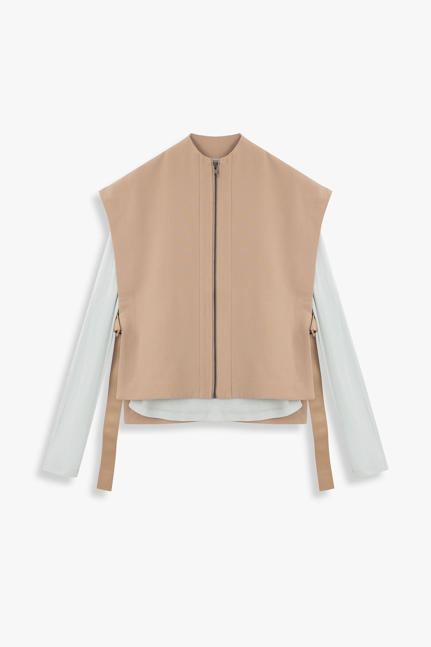Zip Front Cover-Up with Open Sides