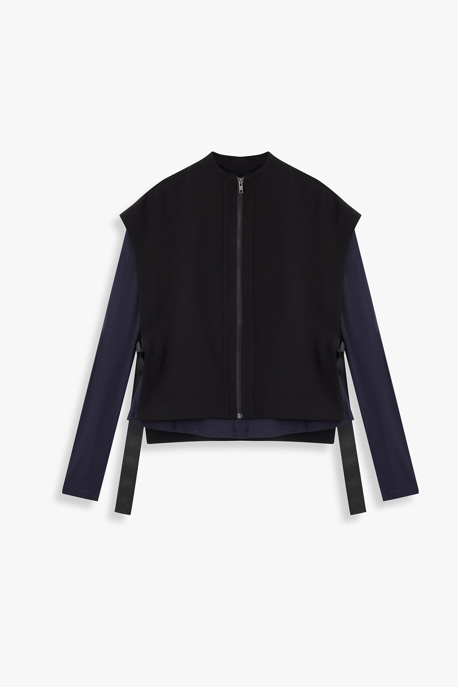 Zip Front Cover-Up with Open Sides