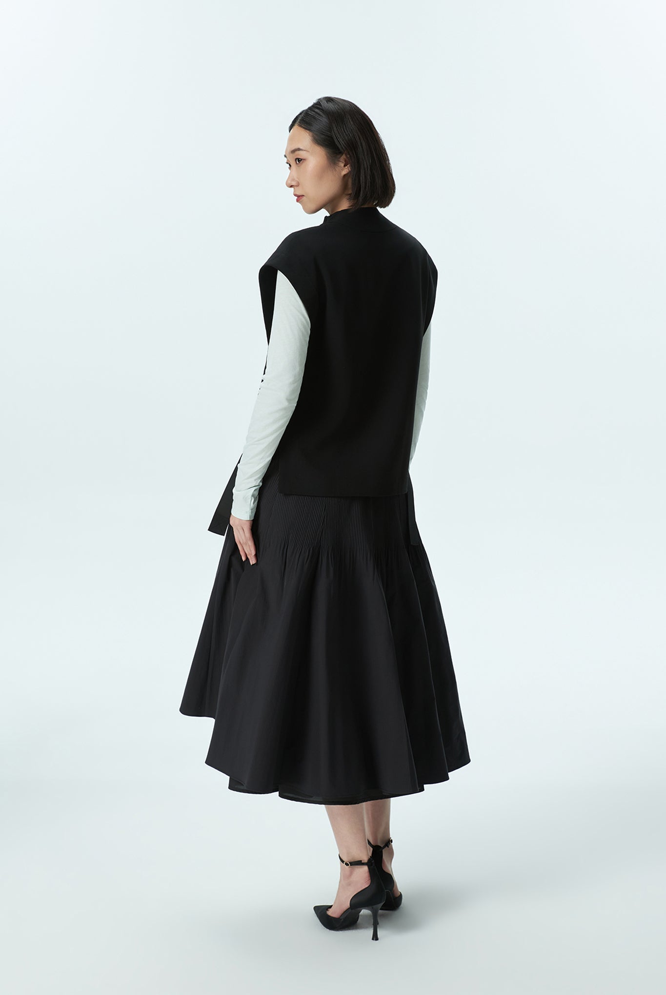 Zip Front Cover-Up with Open Sides