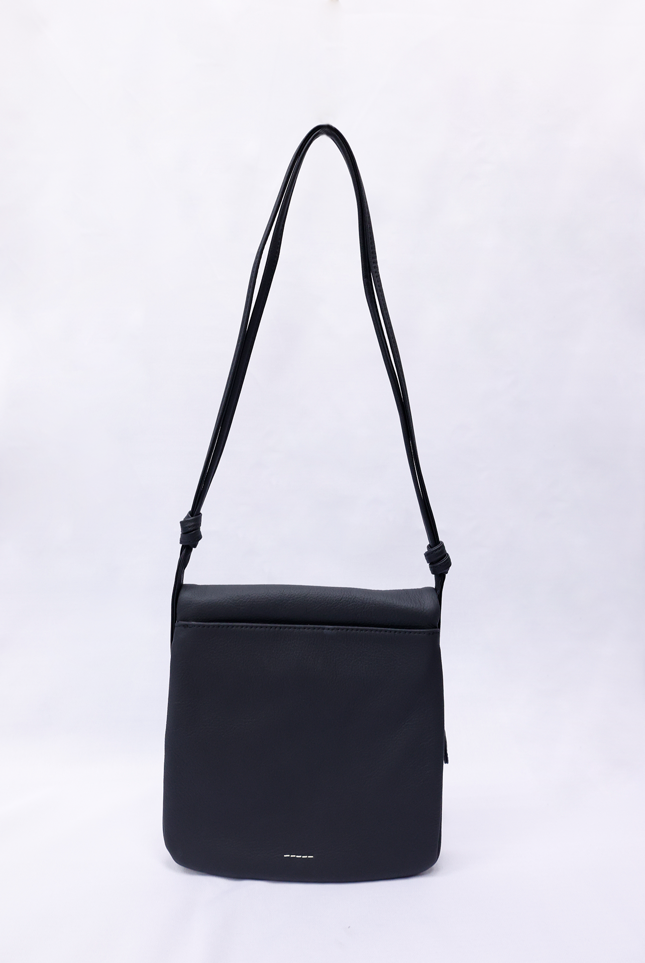 Foldover Leather Purse With Strap